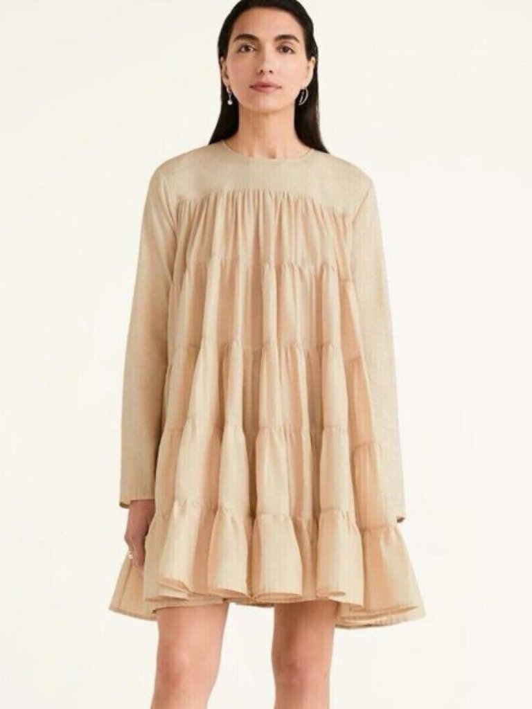 Merlette Cream Soliman Dress, Size Xs
